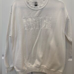 Bride Gildan White Heavy Blend Sweatshirt